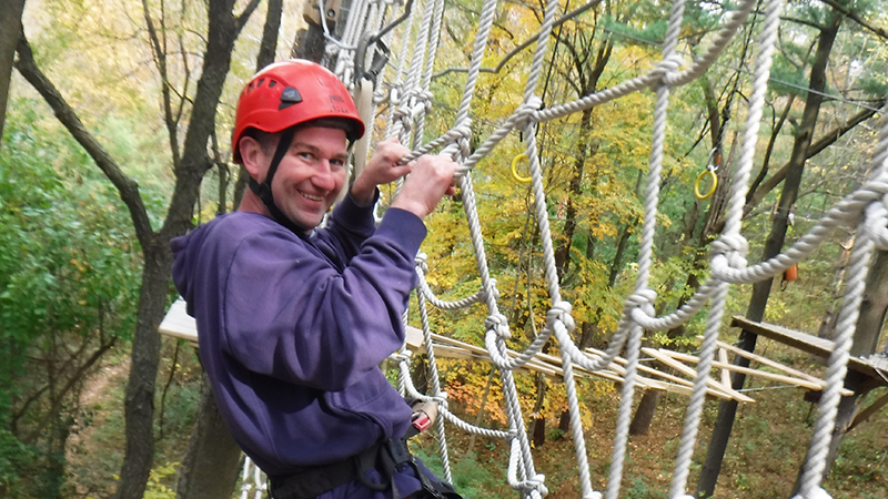 Challenging Yourself on Our High Ropes Course