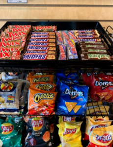 Snacks in a shop